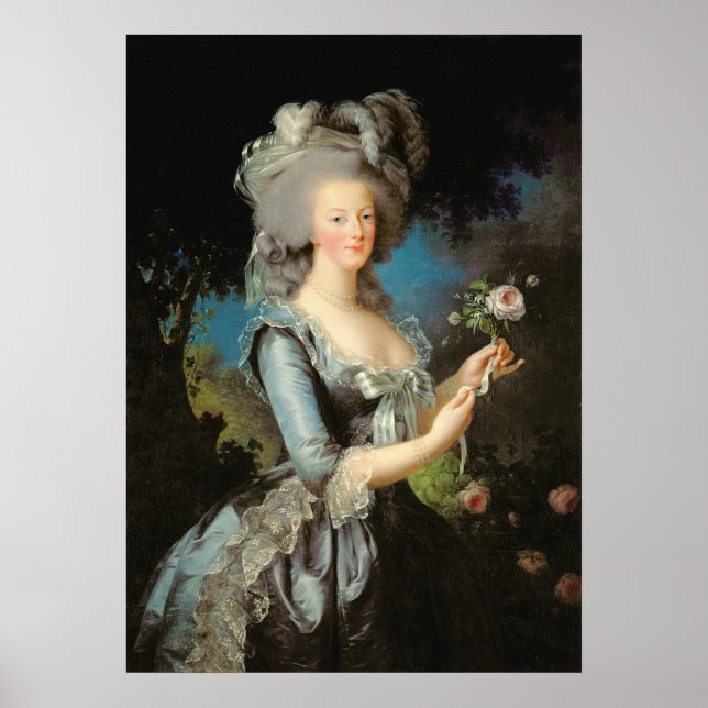 Marie Antoinette  with a Rose, 1783 Poster (Front)