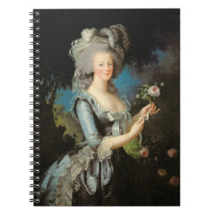 Marie Antoinette with a Rose, 1783 Spiral Notebook