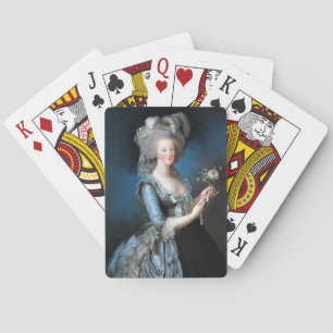Marie Antoinette with a rose Playing Cards