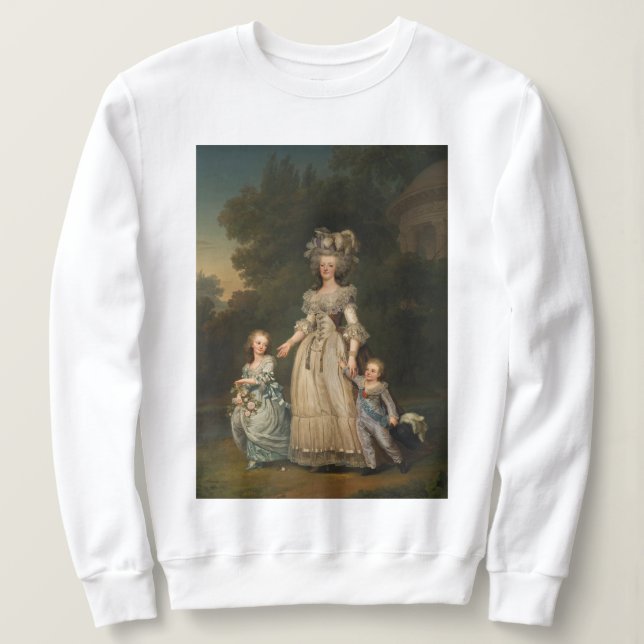 Marie Antoinette with Children Sweatshirt (Design Front)
