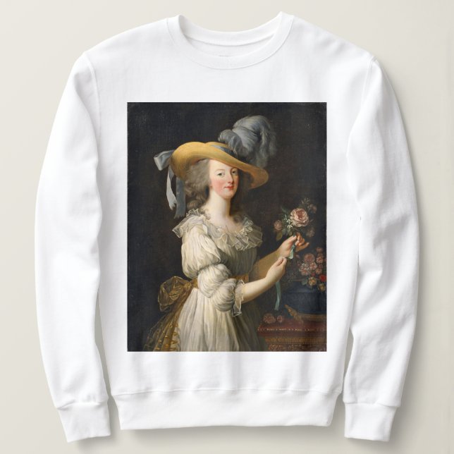 Marie Antoinette with Rose Sweatshirt (Design Front)