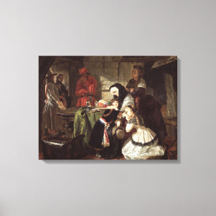 Marie-Antoinette's (1753-93) Final Adieu to the Da Canvas Print