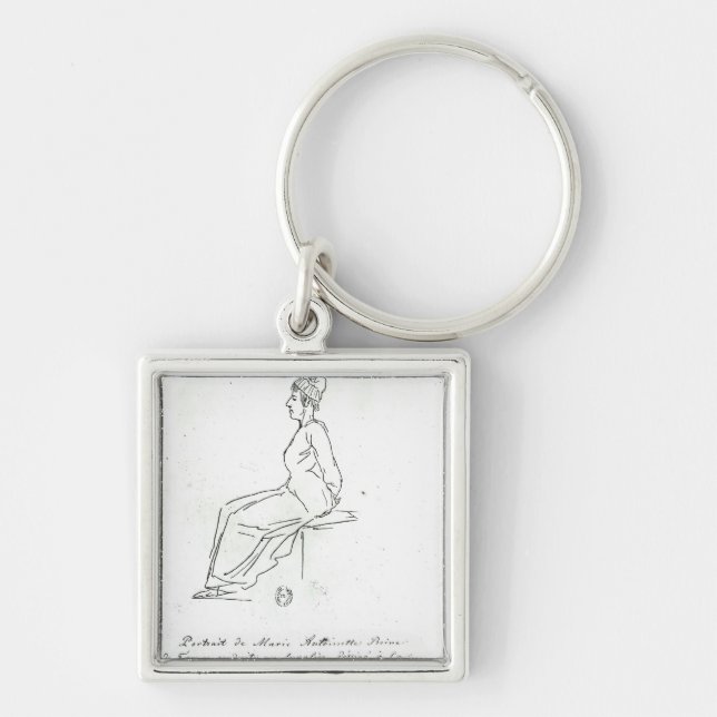 Marie-Antoinette's way to her execution Key Ring (Front)