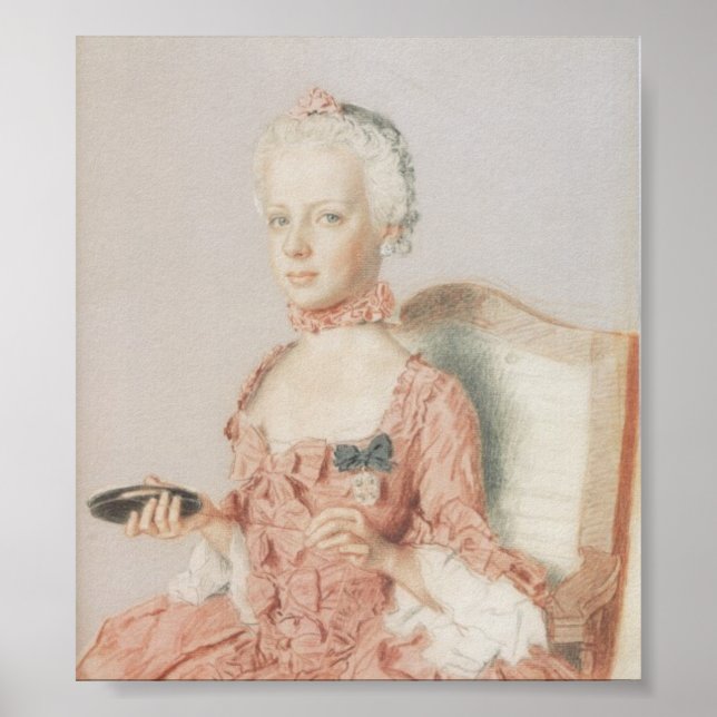 Marie Antonia von Österreich –Jean-Étienne Liotard Poster (Front)