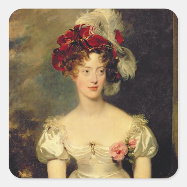 Marie-Caroline de Bourbon  Duchesse de Berry Square Sticker (Front)