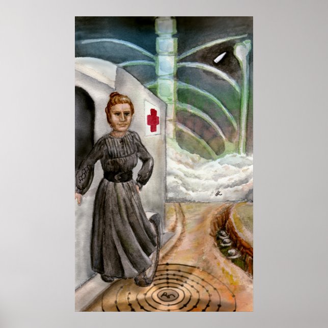 Marie Curie Art Print (Front)