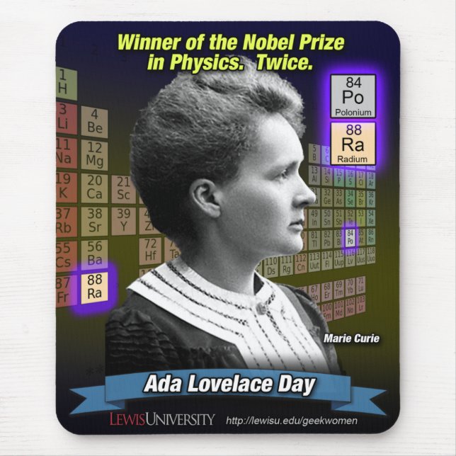 Marie Curie Mousepad (Front)