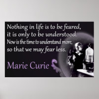 Marie Curie | Understood, Not Feared Poster