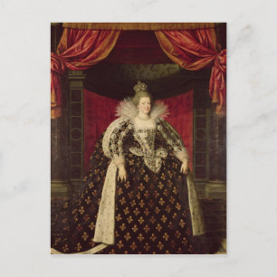 Marie de Medici  in Coronation Robes, c.1610 Postcard