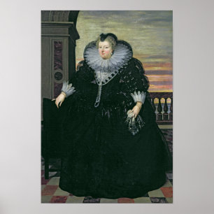 Marie de Medici  Queen of France, 1617 Poster