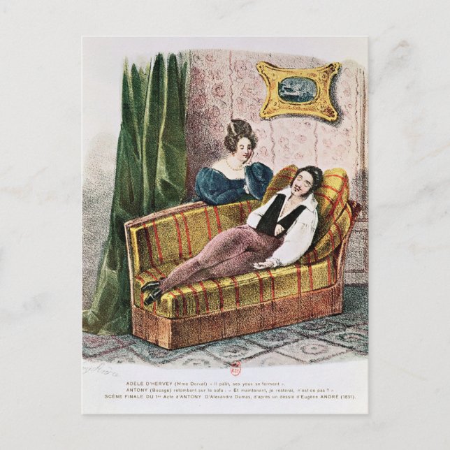 Marie Dorval  in the role of Adele d'Hervey Postcard (Front)