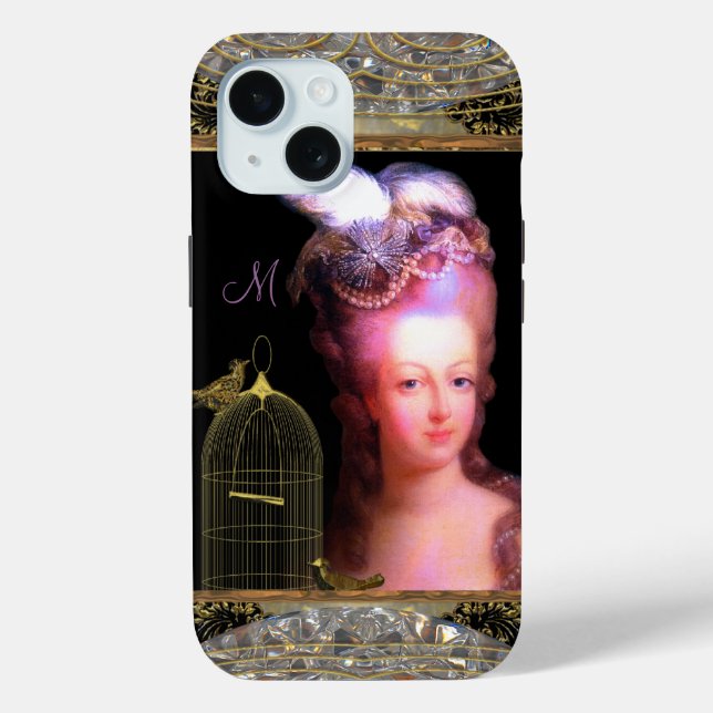 Marie French Charm Monogram Case-Mate iPhone Case (Back)