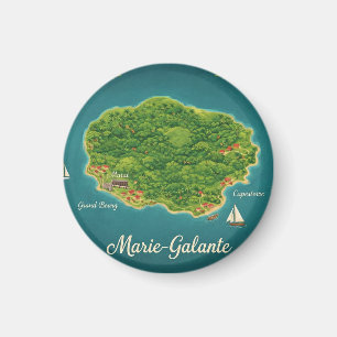 Marie-Galante – Illustrated Island Magnet