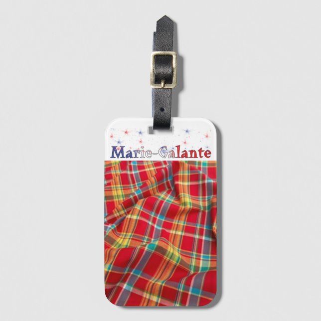 Marie-Galante island Luggage Tag (Front Vertical)