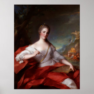 Marie-Geneviève Boudrey by Jean-Marc Nattier Poster
