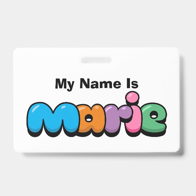 Marie ID Badge (Front)