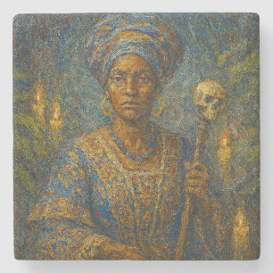 Marie Laveau Stone Coaster