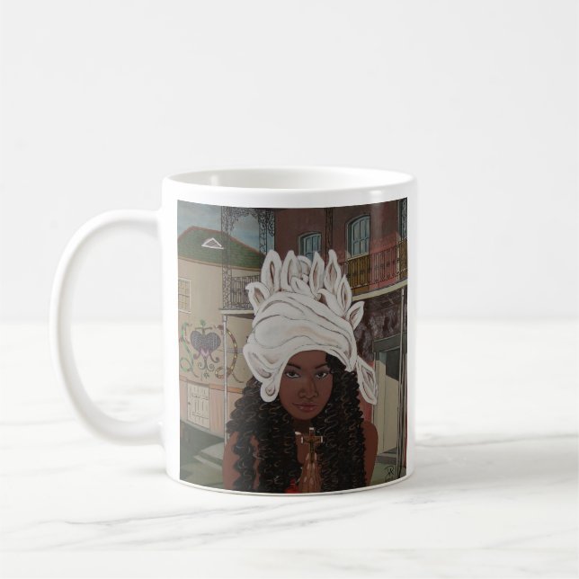 Marie Laveau, Voodoo Queen of New Orleans Coffee Mug (Left)