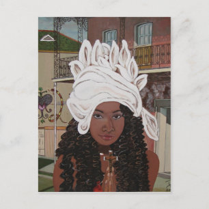 Marie Laveaux in the French Quarter Postcard