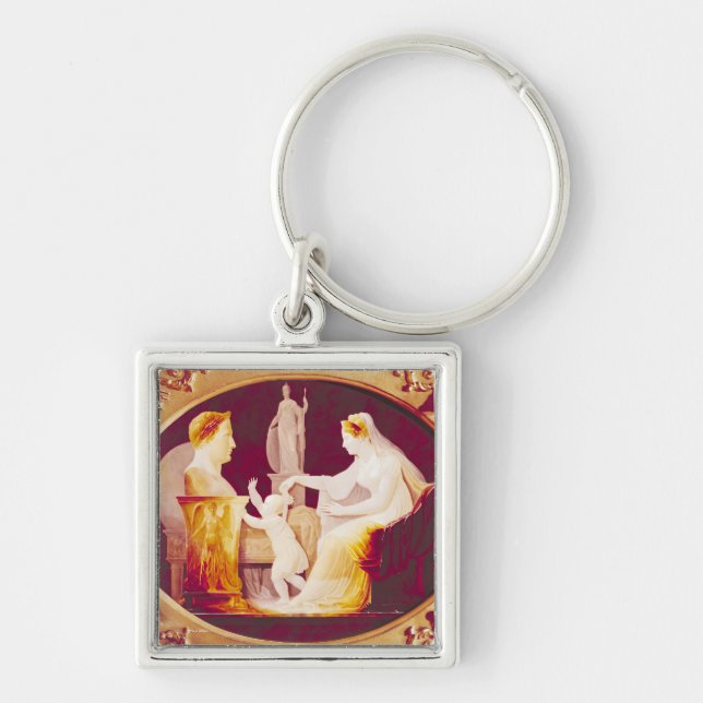 Marie-Louise of Austria  guiding her son Key Ring (Front)