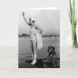 Marie Prevost With Teddy Photo Card