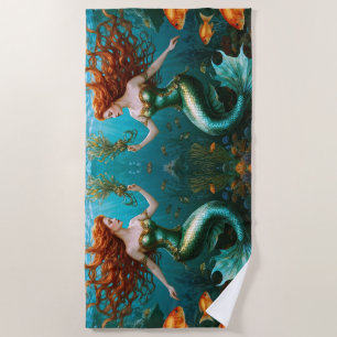 “Marielle” – Beautiful Dancing Mermaid Beach Towel