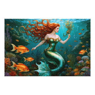 “Marielle” – Beautiful Dancing Mermaid Photo Print