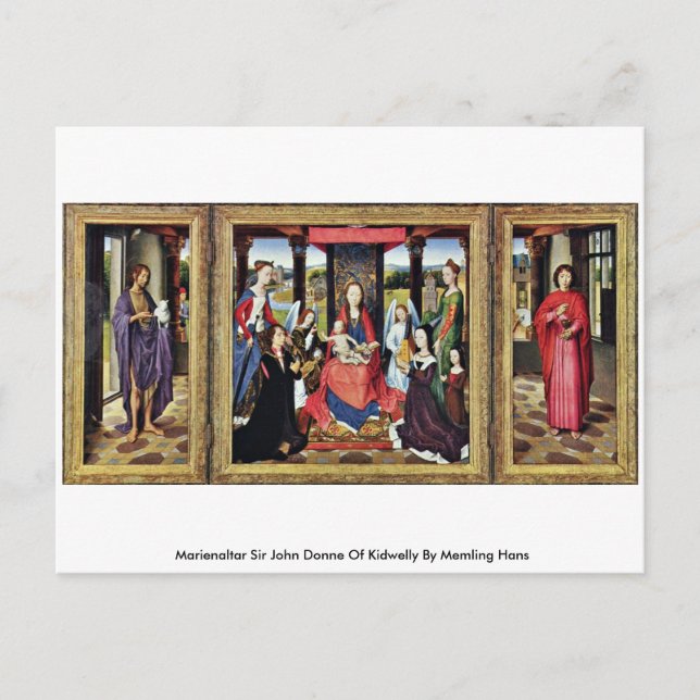 Marienaltar Sir John Donne Of Kidwelly Postcard (Front)