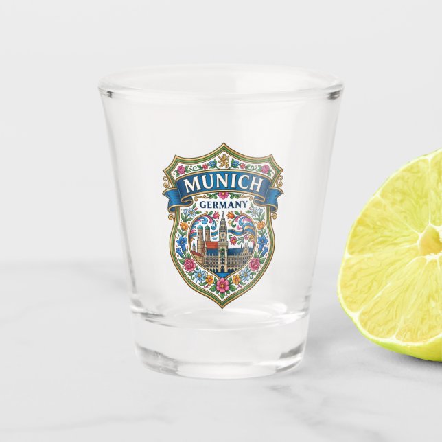 Marienplatz Germany Shot Glass (Front)
