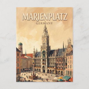 Marienplatz Munich Germany Postcard
