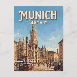 Marienplatz Munich Germany Postcard