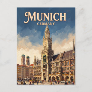 Marienplatz Munich Germany Postcard