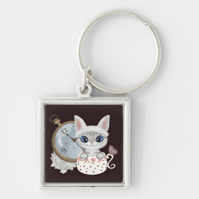 Marie's Tea Party Key Ring (Front)
