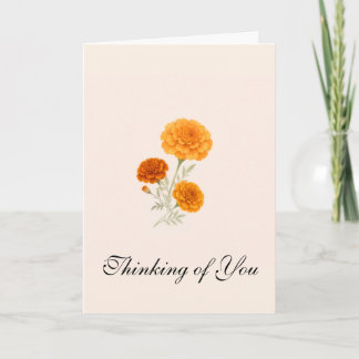 Marigold Bouquet Greeting Card