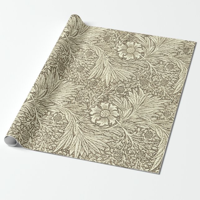 Marigold by William Morris Wrapping Paper (Unrolled)