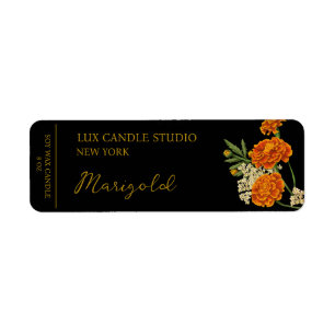 Marigold Candle Label
