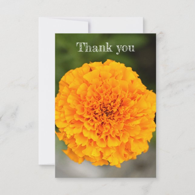 Marigold Flat Thank You Card (Front)