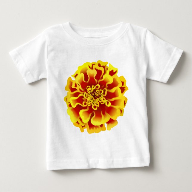 Marigold Flower Baby T-Shirt (Front)