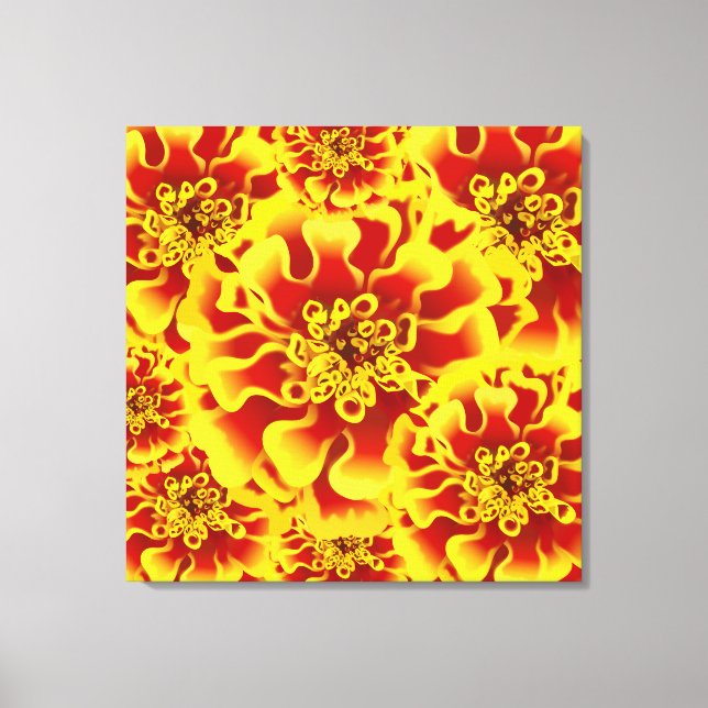 Marigold Flower Canvas Print (Front)