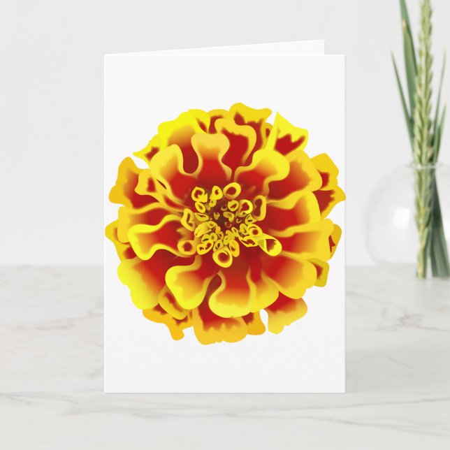 Marigold Flower Card (Front)