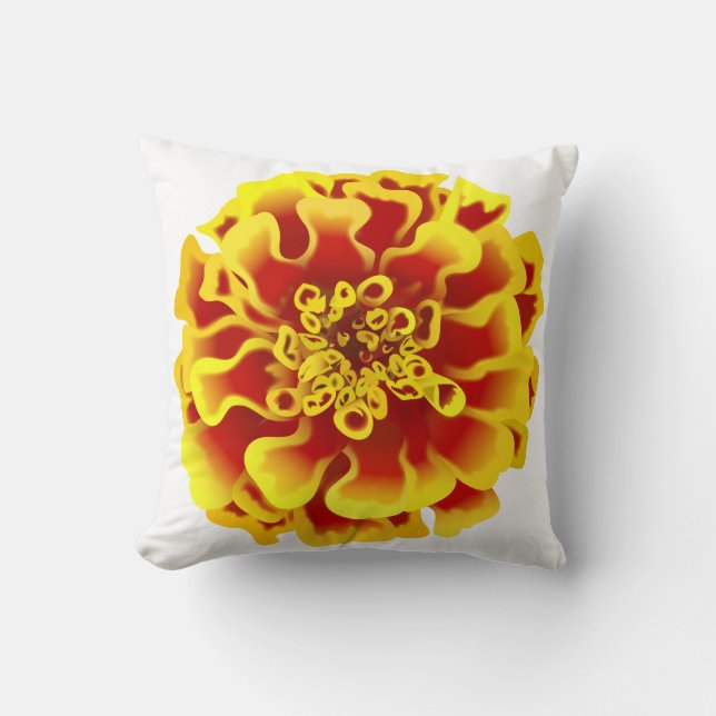 Marigold Flower Cushion (Front)