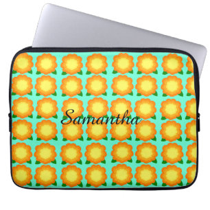 Marigold Flowers Laptop Sleeve