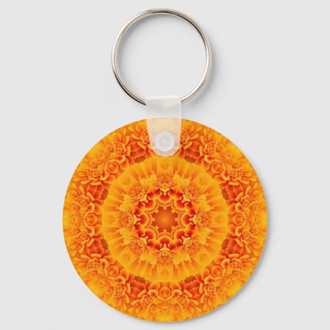 Marigold Mandala Key Ring (Front)