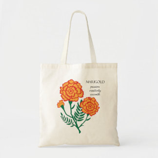 Marigold October Birth Month Flower Bag