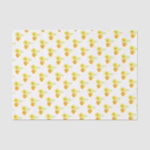Marigold orange yellow white gift tissue paper