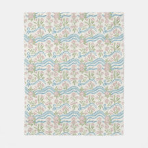 Marigold preppy grandmillennial floral wavy stripe