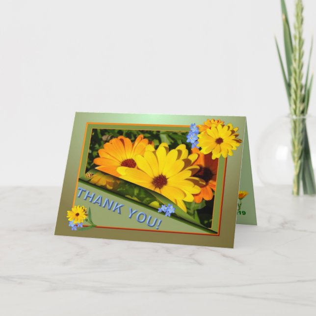 MARIGOLD 'THANK YOU'  card (Front)