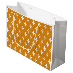 Marigold Victorian Fleur de Lys Large Gift Bag