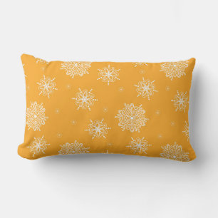 Marigold Whimsical Celestial Floral 13"x21" Lumbar Cushion