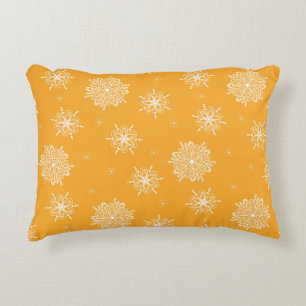 Marigold Whimsical Celestial Floral 16"x12" Decorative Cushion
